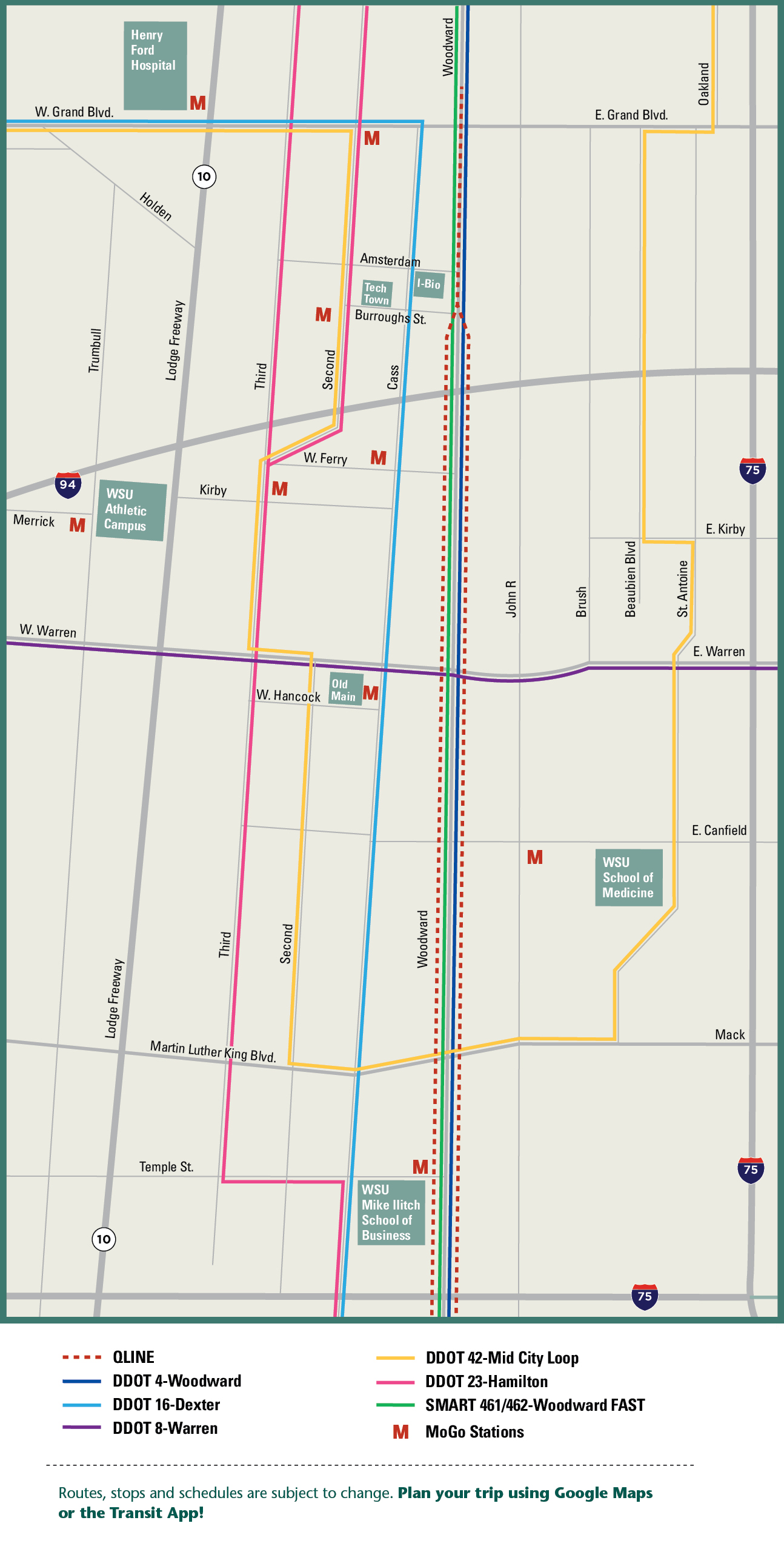 Campus map screenshot